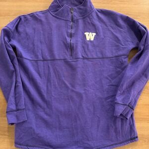 Stadium Athletics University of Washington Huskies Quarter Zip Sweatshirt XL